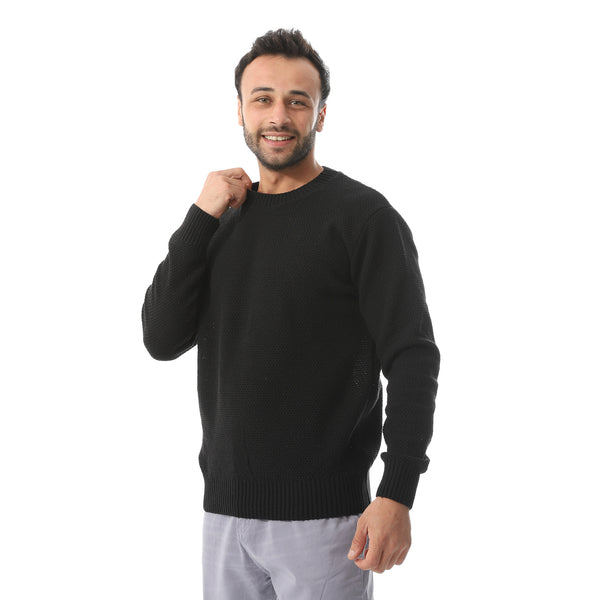 Round Collar Slip On Pullover