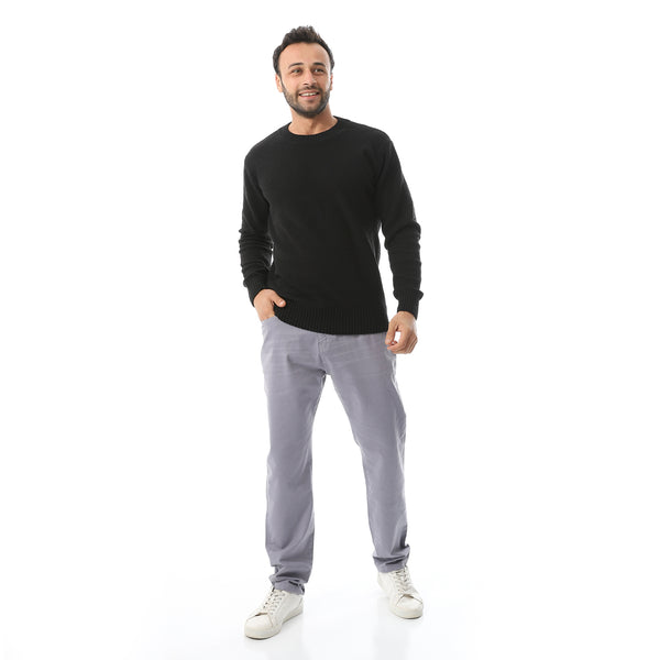 Round Collar Slip On Pullover