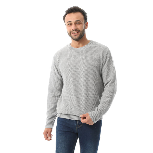 Round Collar Slip On Pullover