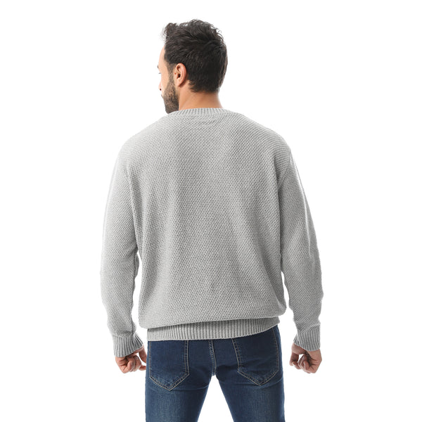 Round Collar Slip On Pullover
