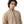 Ribbed Neck & Trim Zipper Sweater - Beige