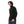Ribbed Neck & Trim Zipper Sweater - Black