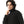 Ribbed Neck & Trim Zipper Sweater - Black