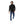 Ribbed Neck & Trim Zipper Sweater - Black