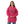 Hot Pink Cats Embroidered Pattern Hooded Sweater