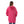 Hot Pink Cats Embroidered Pattern Hooded Sweater