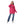 Hot Pink Cats Embroidered Pattern Hooded Sweater