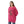 Crew Neck Slip On Sweater - Hot Pink