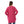 Crew Neck Slip On Sweater - Hot Pink
