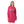 Hot Pink Save Memories Embroidered Pattern Hooded Sweater