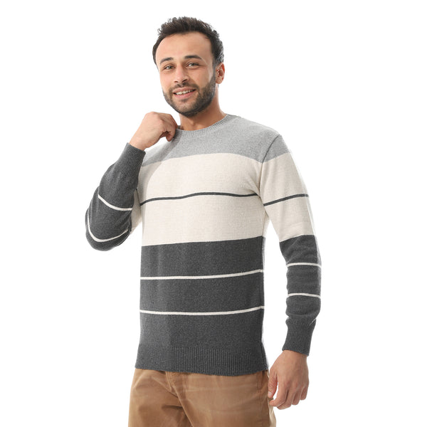 Round Collar Slip On Pullover