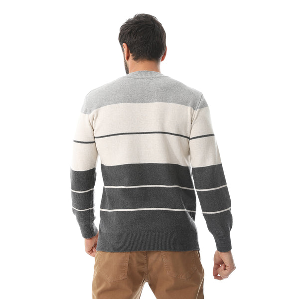 Round Collar Slip On Pullover