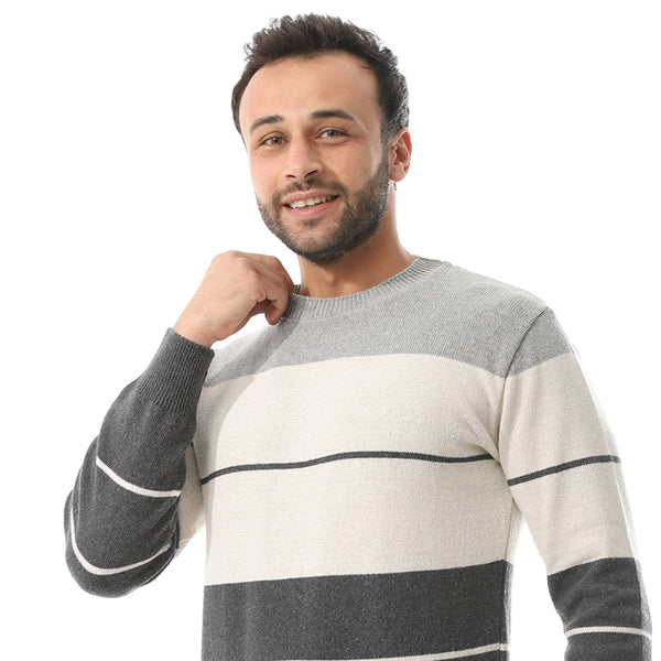 Round Collar Slip On Pullover