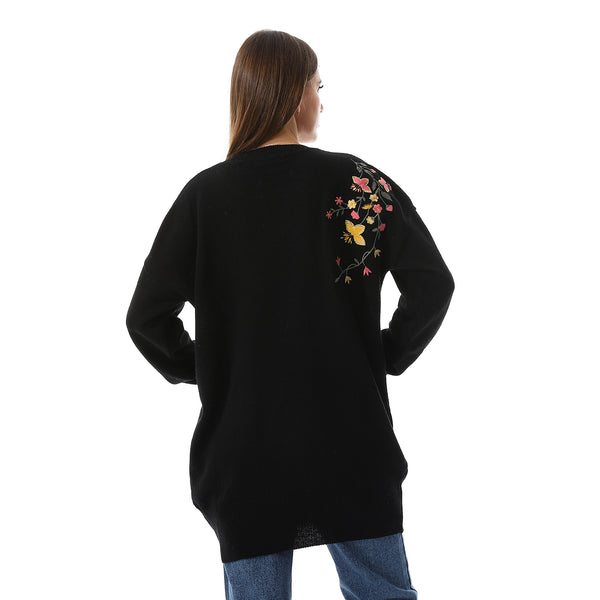 Black Long Sleeves Loose Fit Sweater