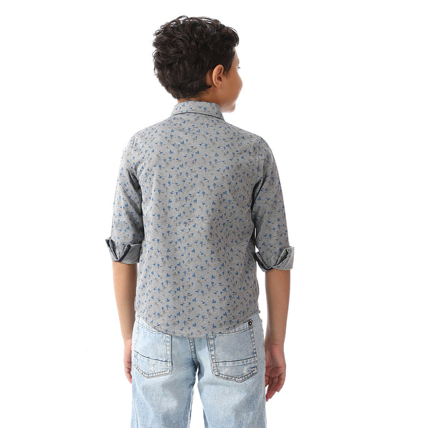 Printed Palm Tree Shirt For Boys