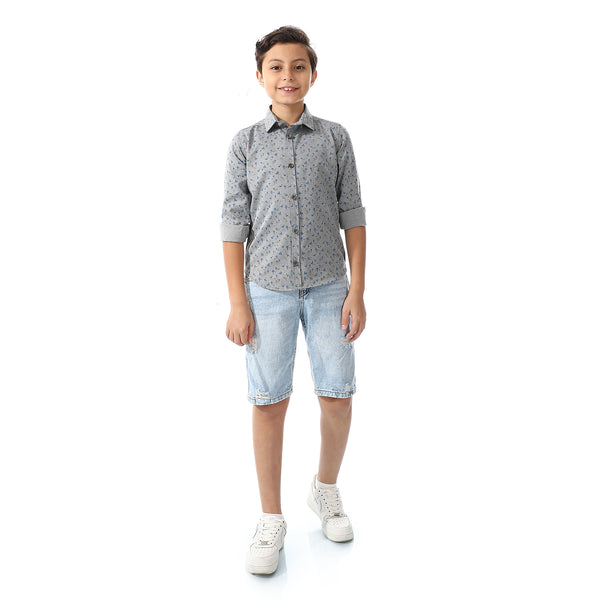 Printed Palm Tree Shirt For Boys