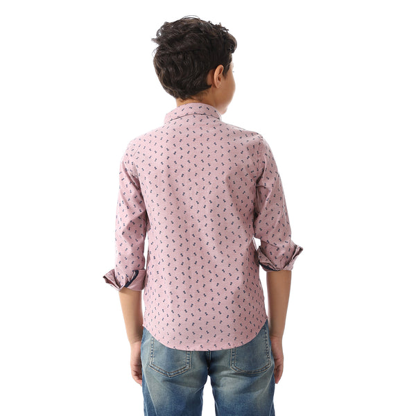 Printed Pattern Long Sleeves Shirt For Boys