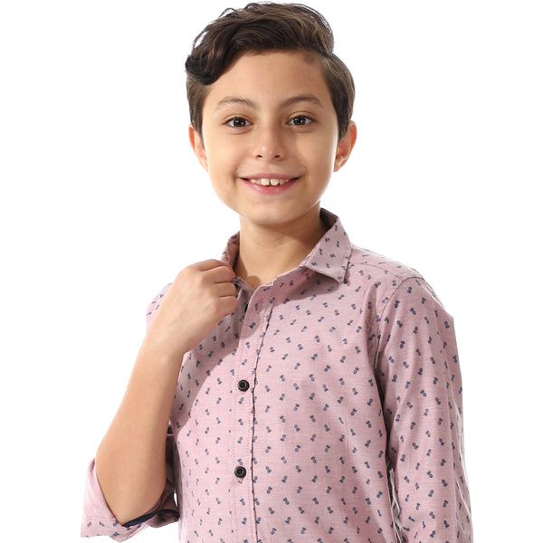 Printed Pattern Long Sleeves Shirt For Boys