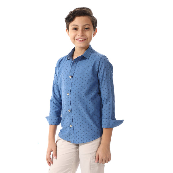 Printed Pattern Long Sleeves Shirt For Boys