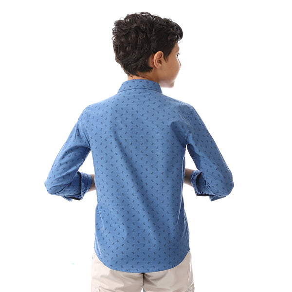 Printed Pattern Long Sleeves Shirt For Boys