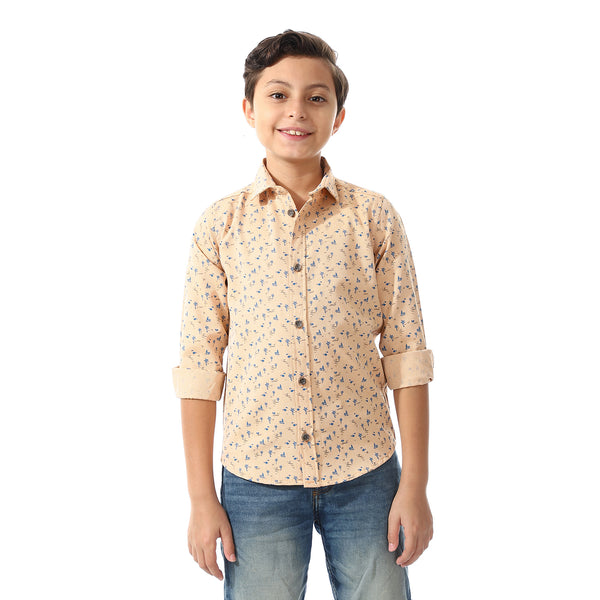 Printed Palm Tree Shirt For Boys