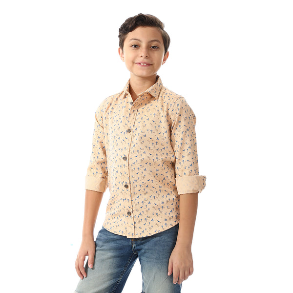 Printed Palm Tree Shirt For Boys