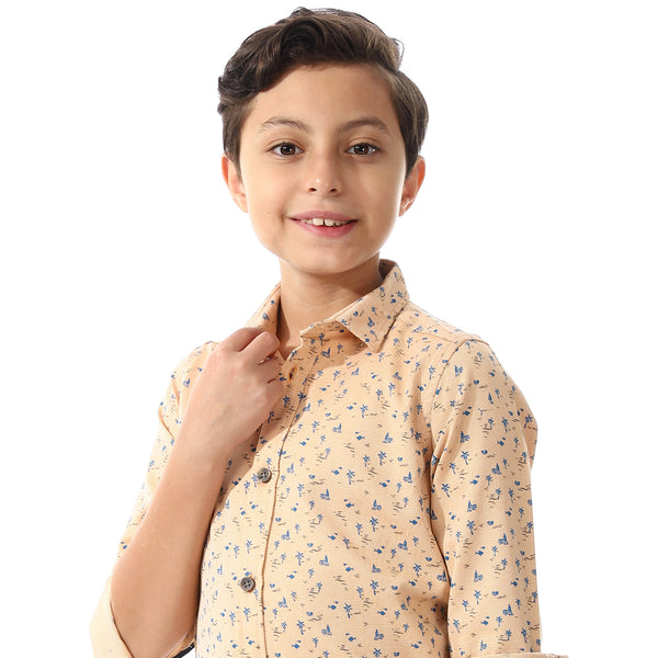 Printed Palm Tree Shirt For Boys