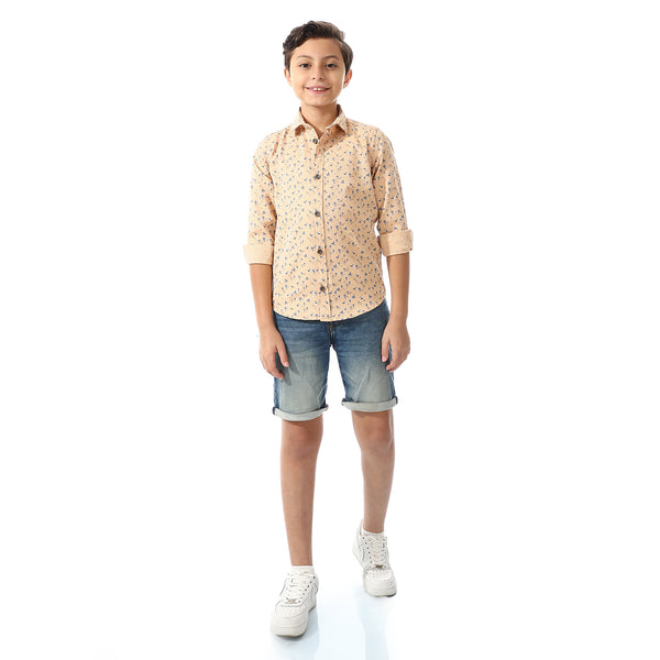Printed Palm Tree Shirt For Boys
