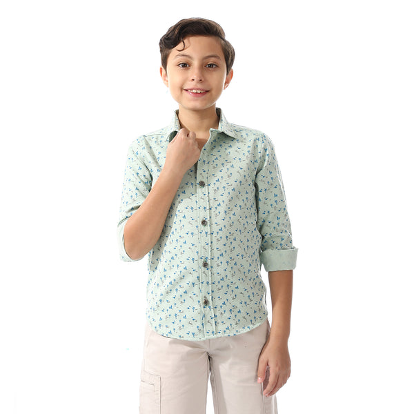 Printed Palm Tree Shirt For Boys