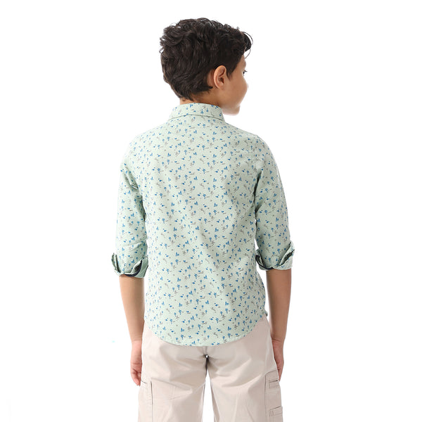 Printed Palm Tree Shirt For Boys