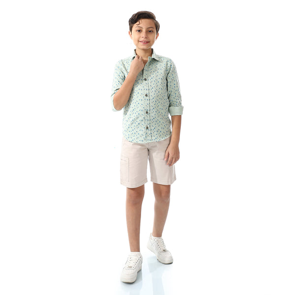 Printed Palm Tree Shirt For Boys