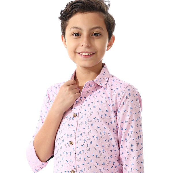 Printed Palm Tree Shirt For Boys