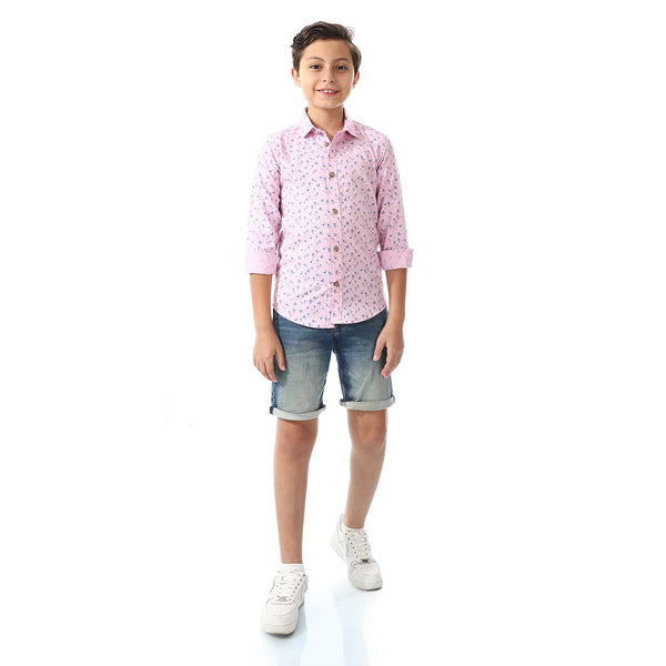 Printed Palm Tree Shirt For Boys