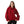 Long Sleeves Fleece Hoodie - Dark Red