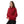 Long Sleeves Fleece Hoodie - Dark Red
