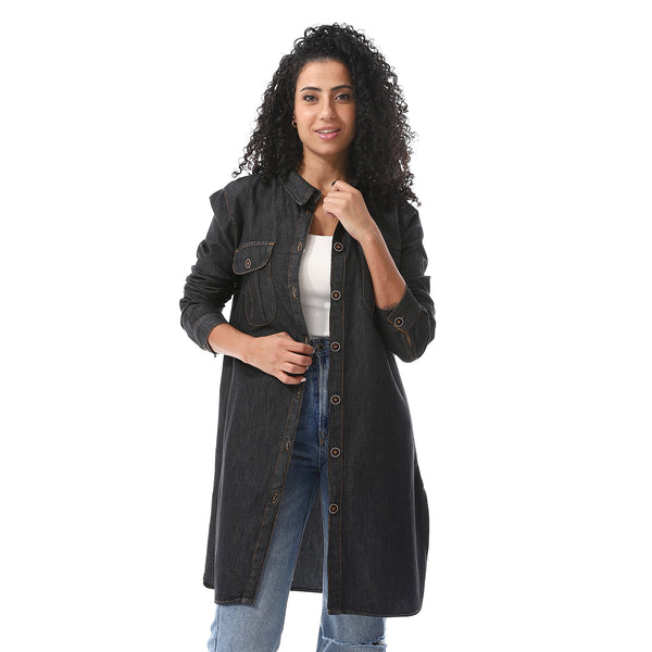 Grey_Long_Sleeves_Denim_Shirt