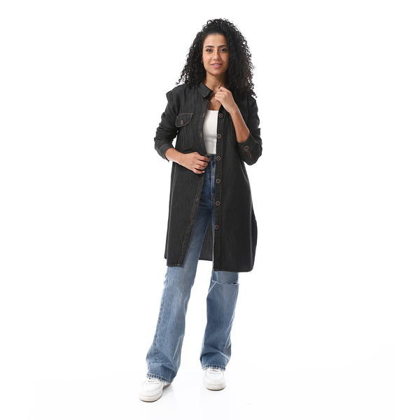 Grey_Long_Sleeves_Denim_Shirt
