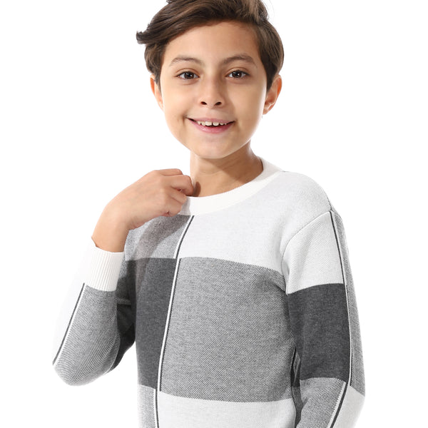 _Round_Neck_Self_Pattern_Boys_Pullover