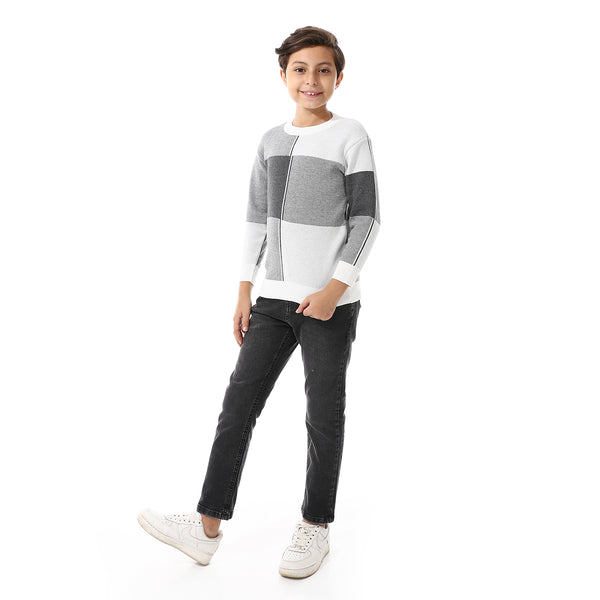 _Round_Neck_Self_Pattern_Boys_Pullover