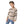 Round Collar Striped Boys Pullover - Dark Beige, Black & Off White