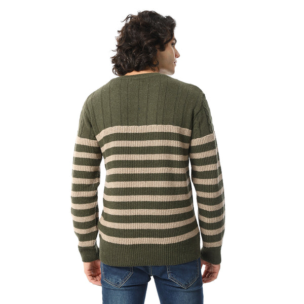 Long_Sleeves_Round_Neck__Sweater_-_Beige_&_Olive