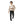 Wide Striped & Knitted Slip On Pullover - Off White & Dark Beige