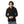 Upper Zipper Through Long Sleeves Pullover - Black