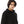 Upper Zipper Through Long Sleeves Pullover - Black