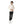 Upper Zipper Through Long Sleeves Pullover - Off White