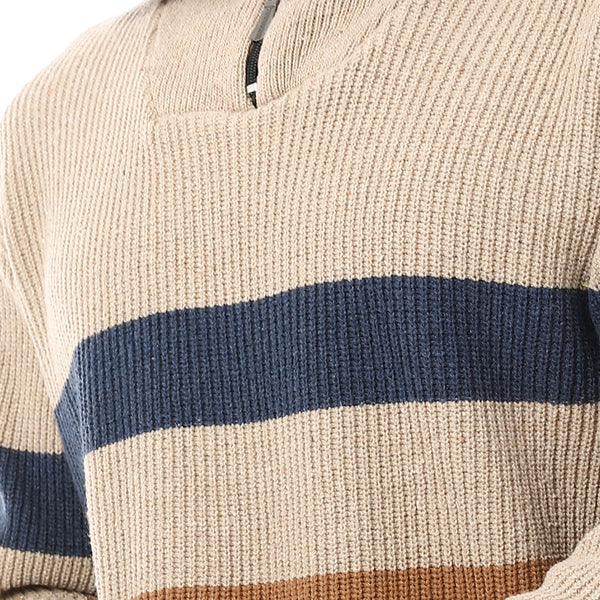 Wide_Striped_Zipped_Pullover_-_Beige,_Navy_Blue_&_Brown