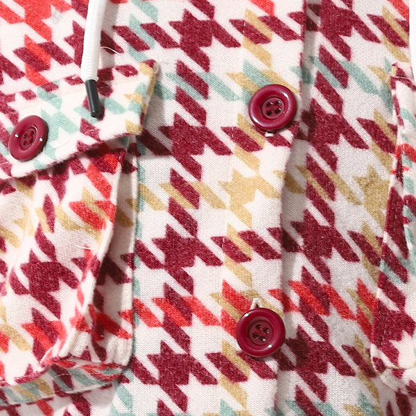 Houndstooth_Pattern_Hooded_Girls_Jacket_-_White,_Burgundy_&_Green