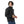 Padded Gabardine Zipper Jacket - Black