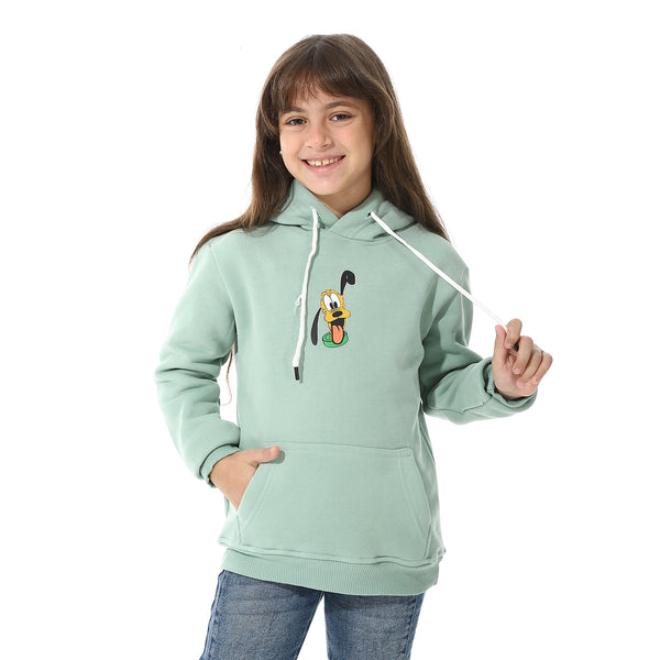 Printed_Girls_Hoodie_With_Pocket_-_Mint