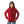 Dark Red Back Printed Fleeced Girls Hoodie